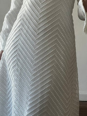 70s Polka Dot Bell Sleeve Dress