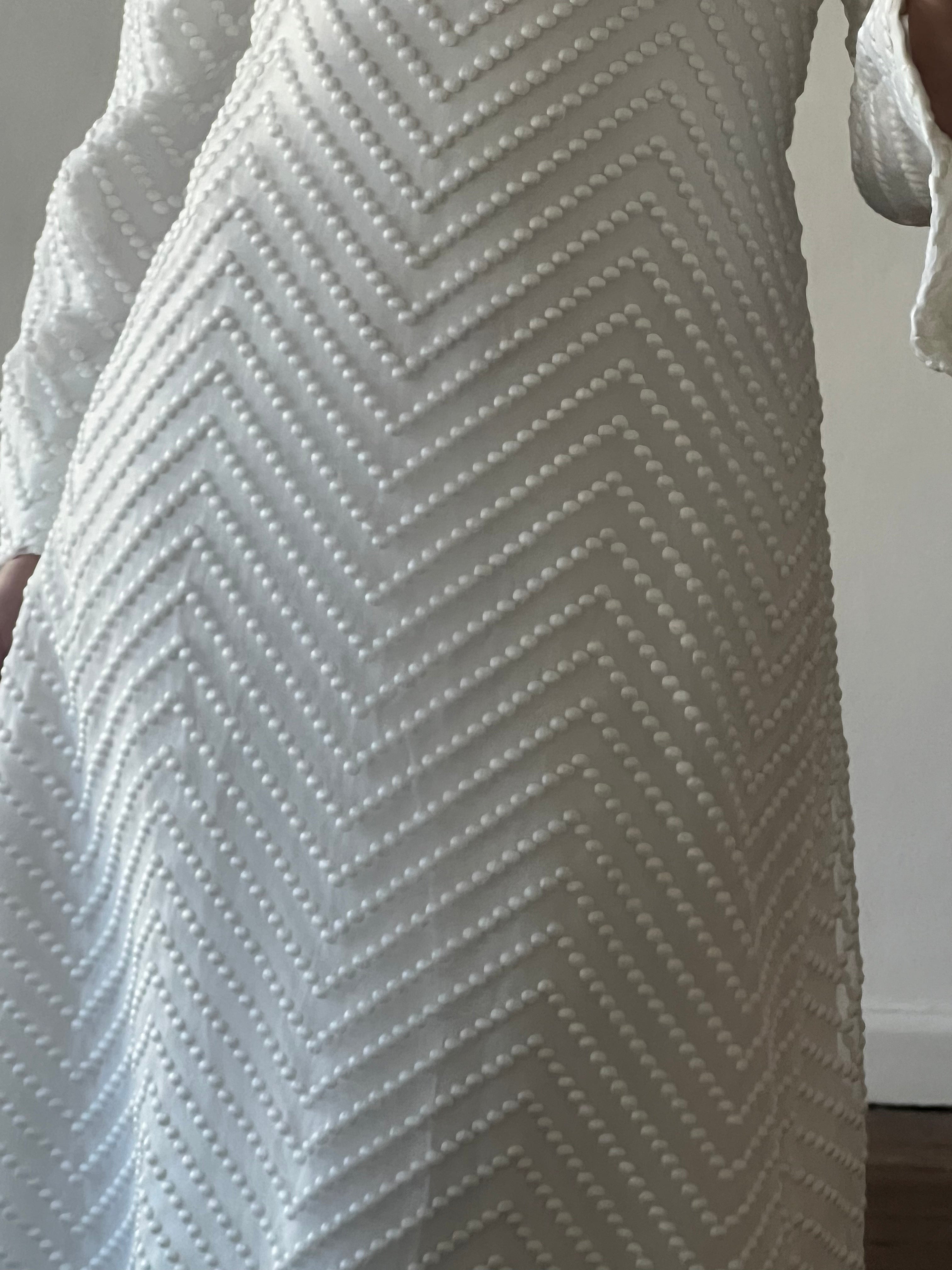 70s Polka Dot Bell Sleeve Dress