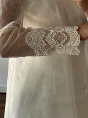 60s Franke Stuart Lace Trim Shift Dress