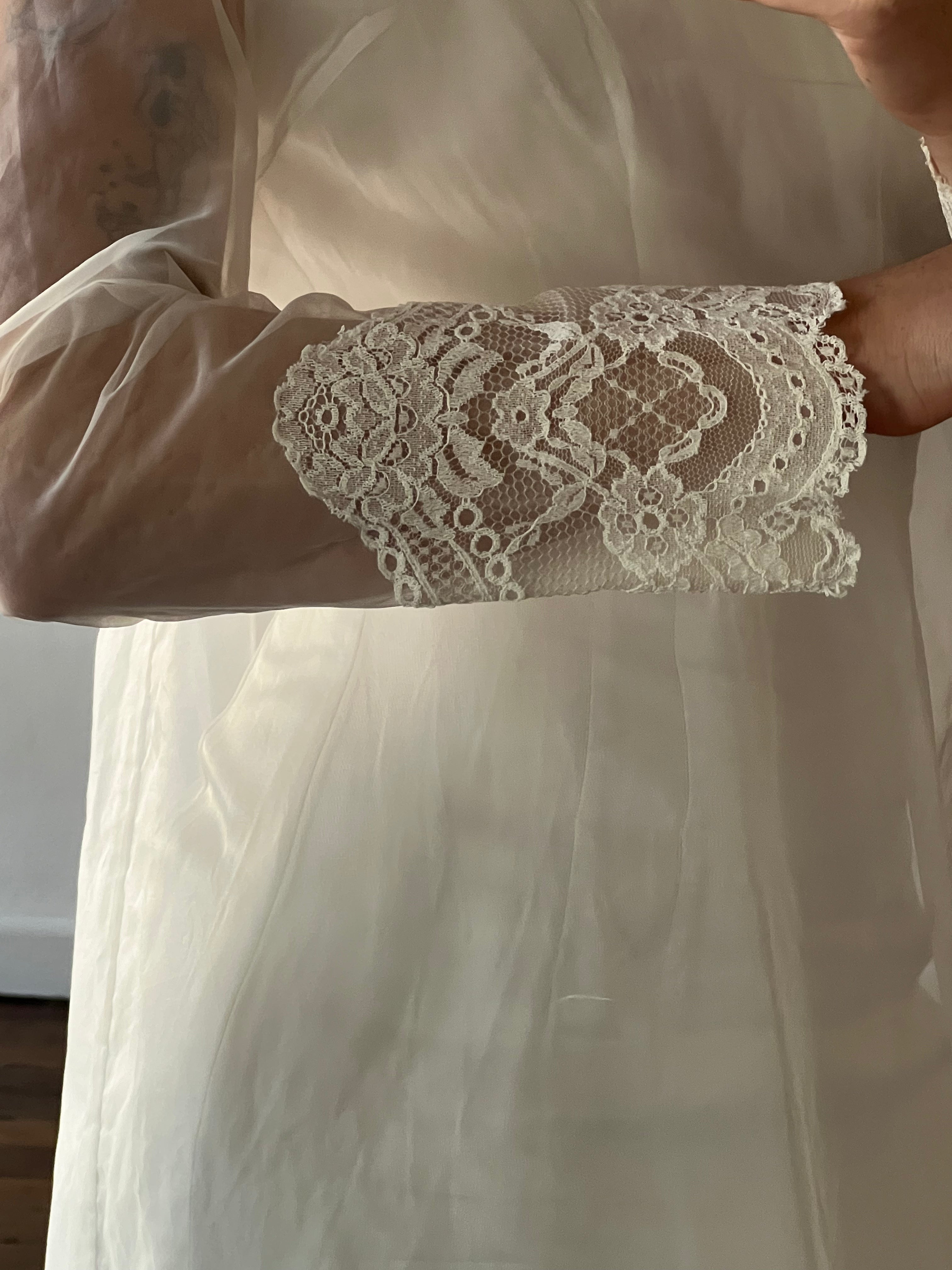 60s Franke Stuart Lace Trim Shift Dress
