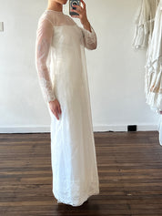 60s Franke Stuart Lace Trim Shift Dress
