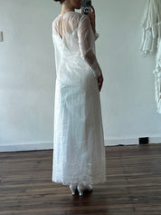 60s Franke Stuart Lace Trim Shift Dress