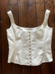 90s Helen English Organza Corset Top
