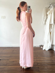 60s Pale Pink Ricky Richards Chiffon Shift Dress