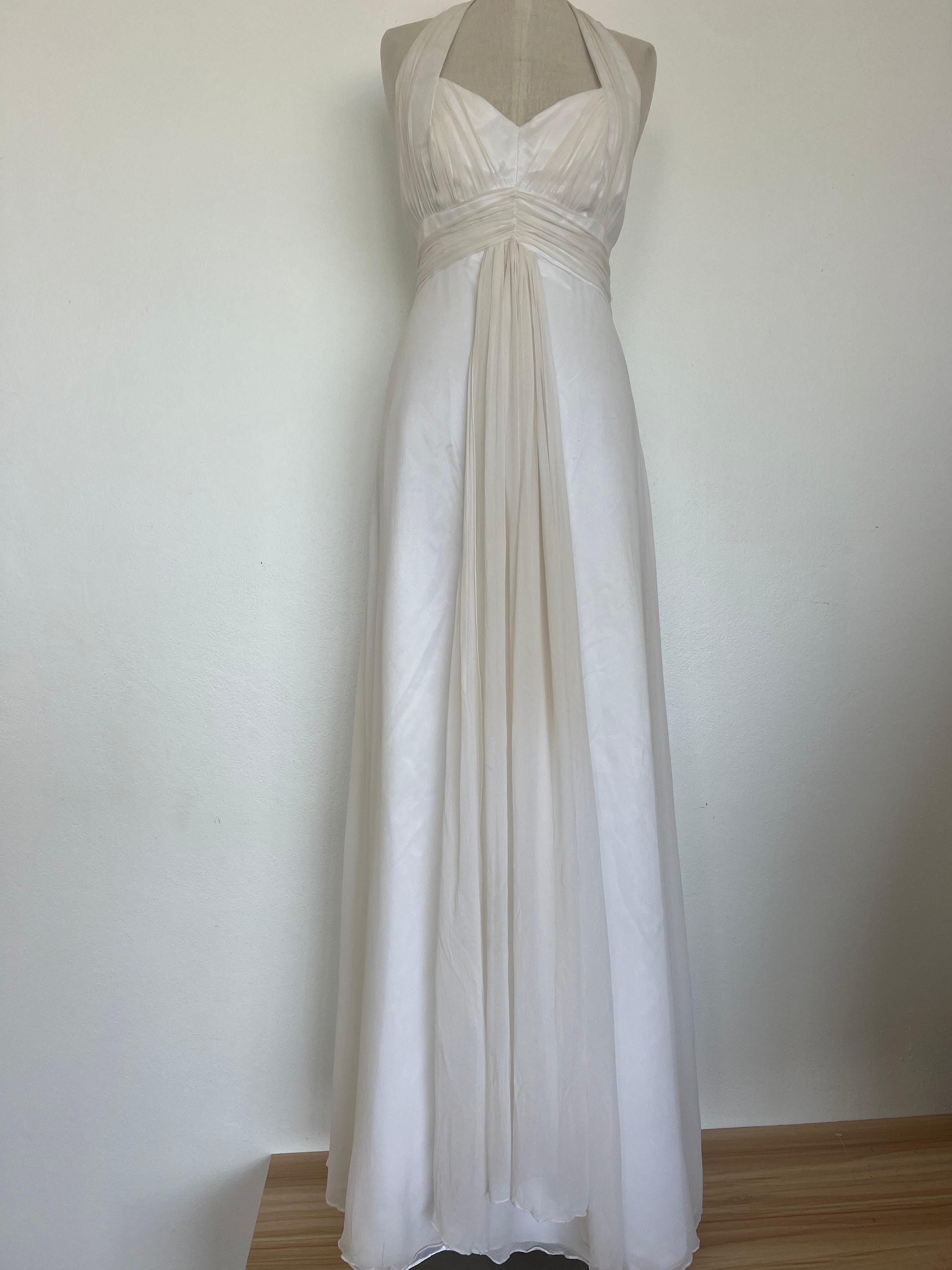 1990s Backless Halter Dress