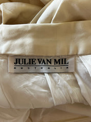 80s Julie Van Mil Silk Satin Skirt