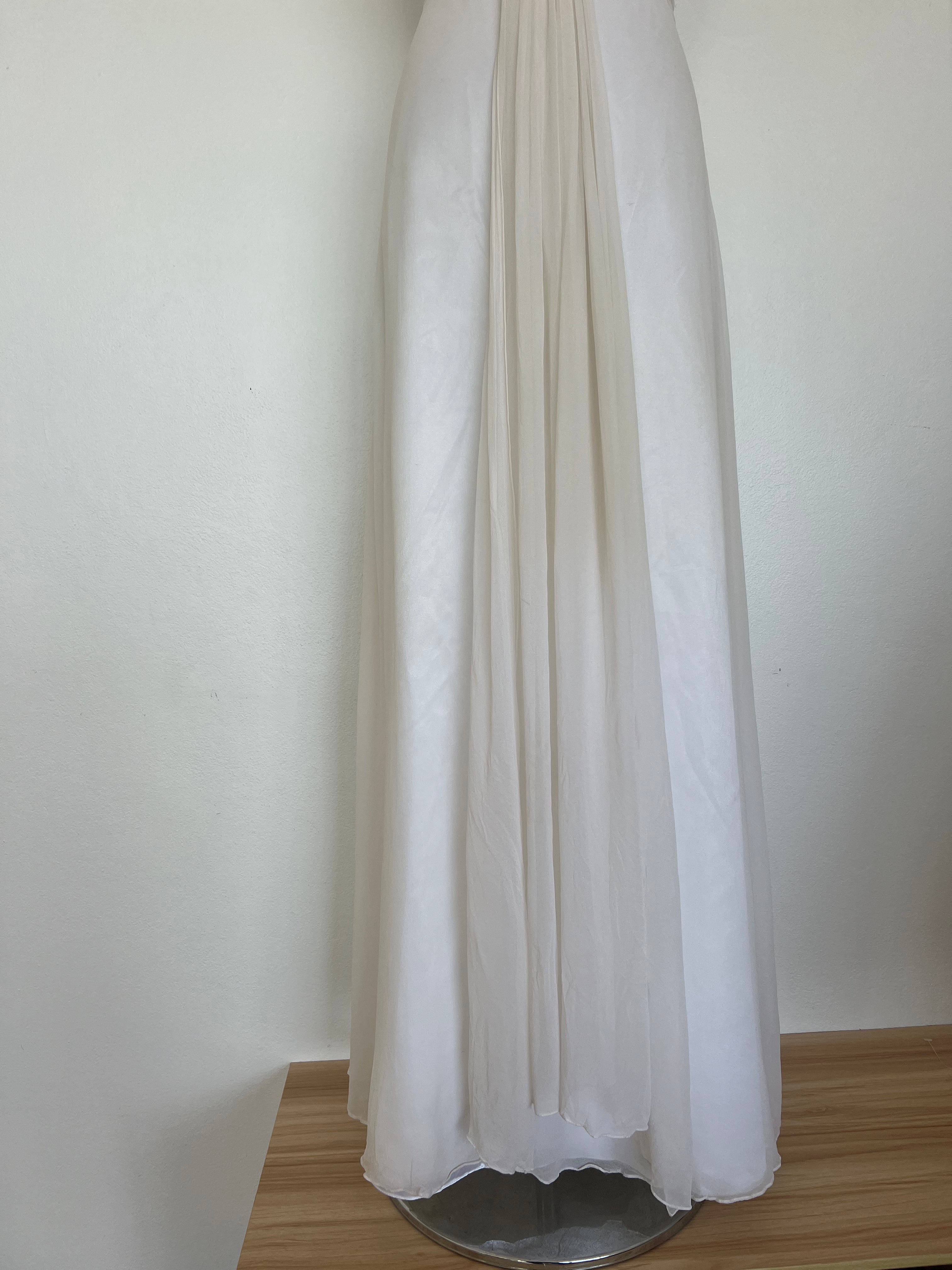 1990s Backless Halter Dress