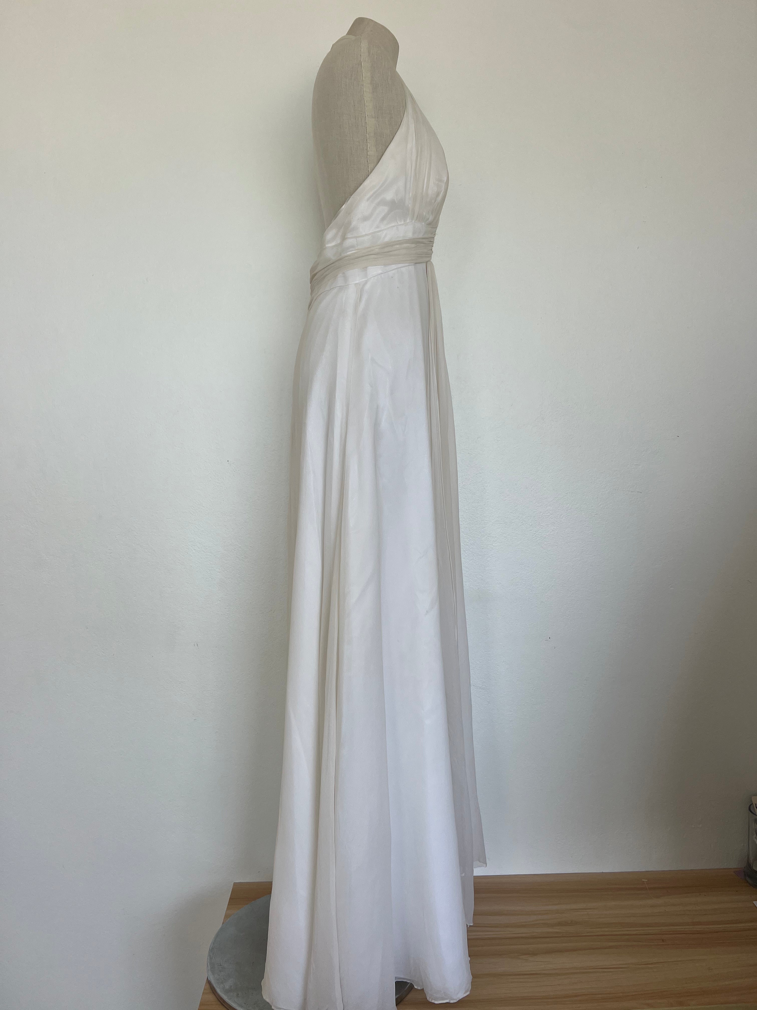 1990s Backless Halter Dress