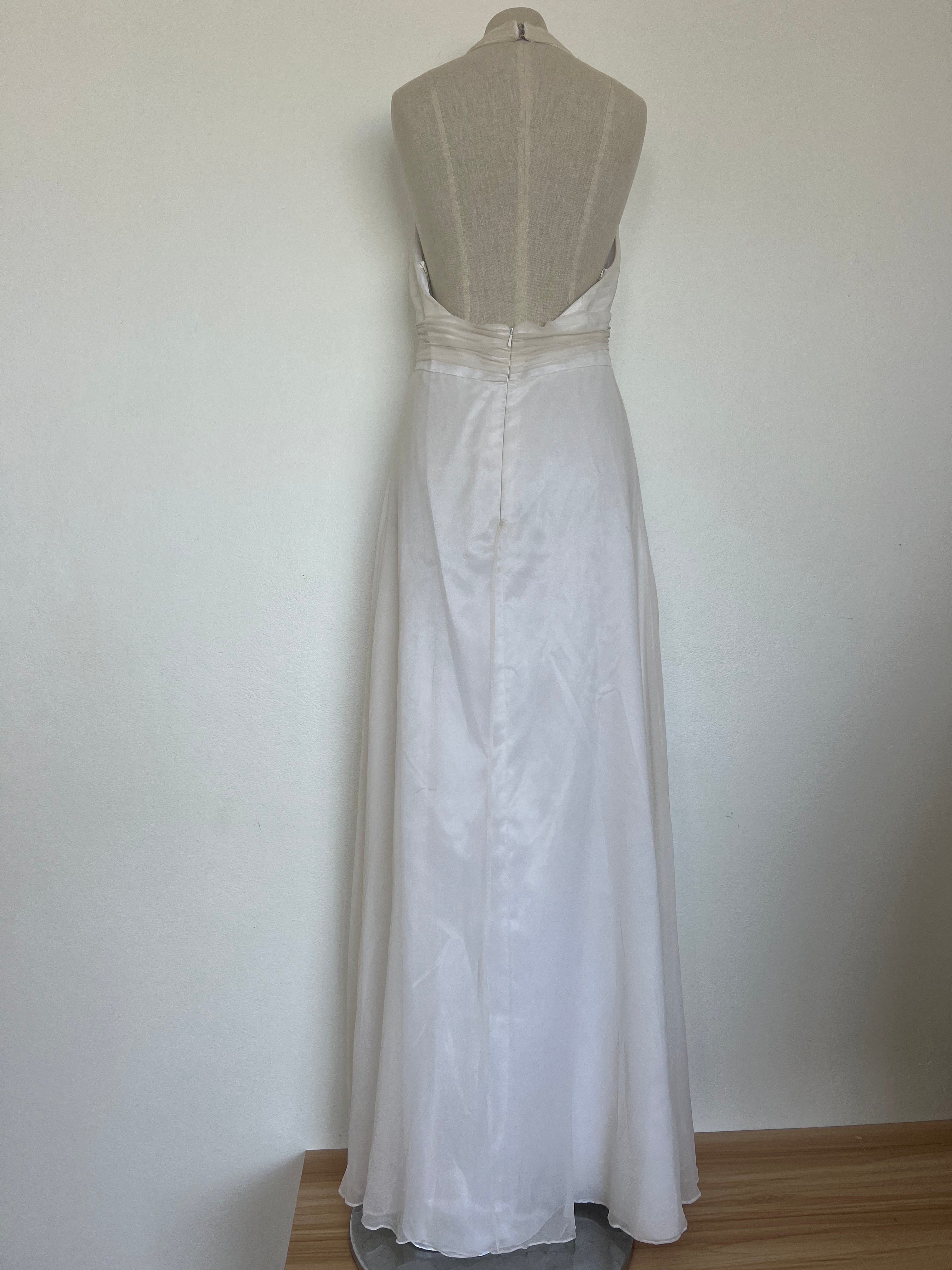 1990s Backless Halter Dress