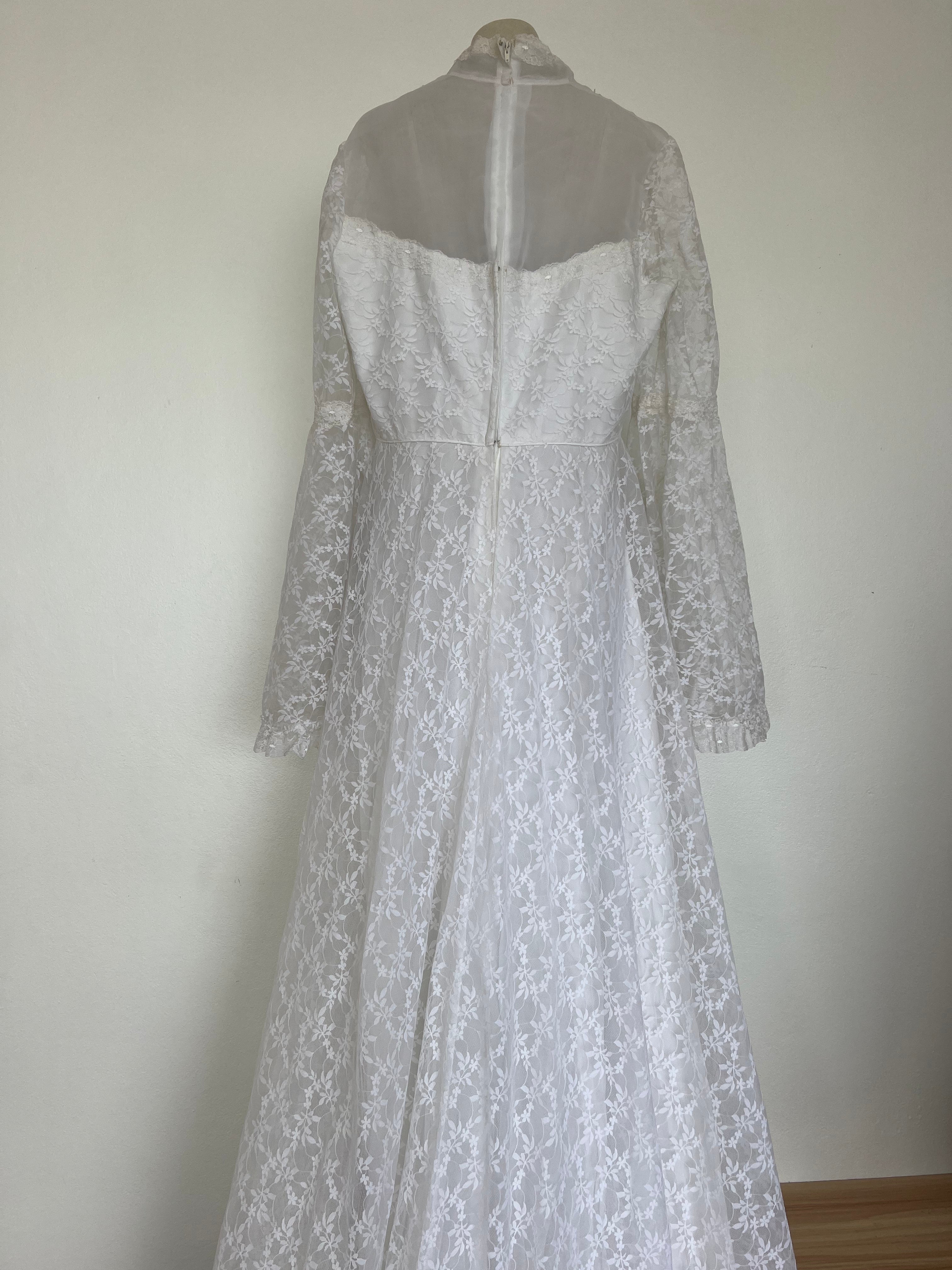 70s Lace Bell Sleeve Dress Fruitful Bridal 70s Lace Bell Sleeve Dress Fruitful Bridal