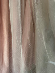50s Silk Organza Pink Flower Girl Dress