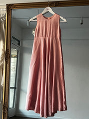 50s Silk Organza Pink Flower Girl Dress