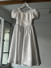 90s Basque Waist Flower Girl Dress