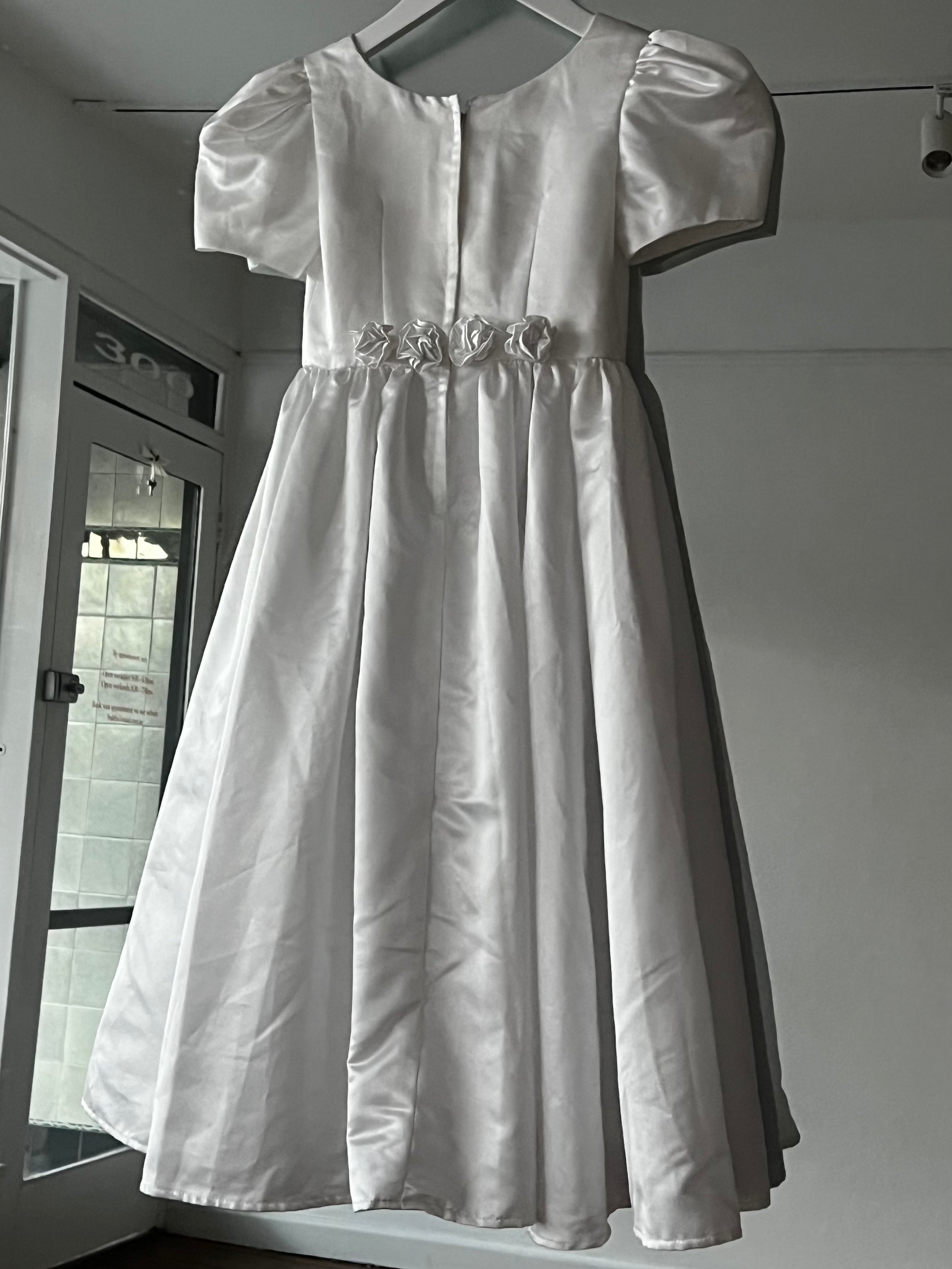 90s Basque Waist Flower Girl Dress