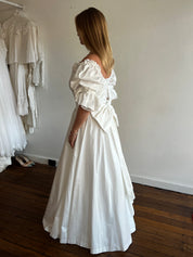 1994 Laura Ashley Lace and Bow Detail Dress