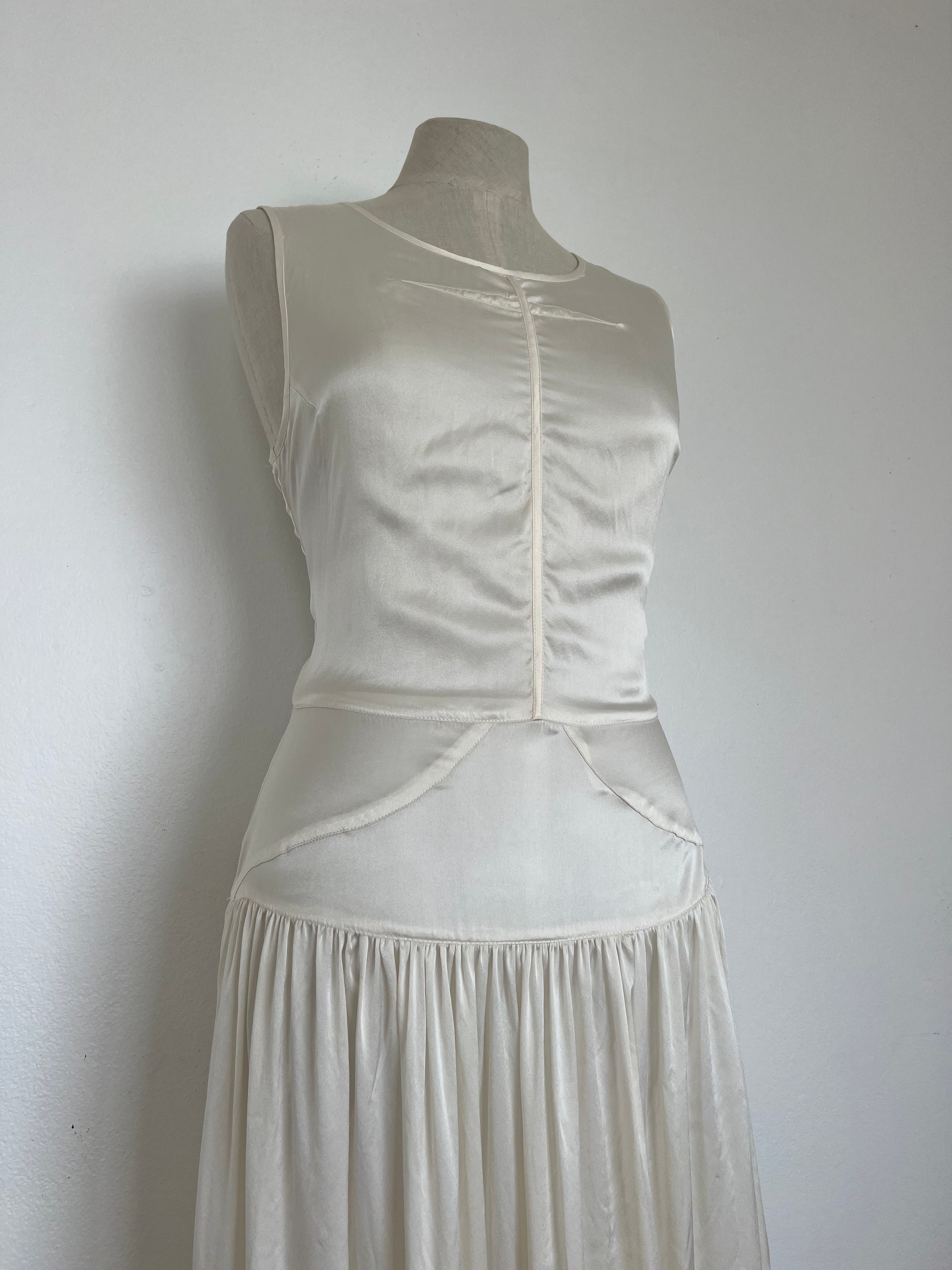 Pure Silk Drop Waist Dress