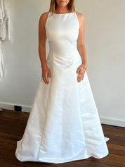 90s Jessica McClintock Satin Princess Dress
