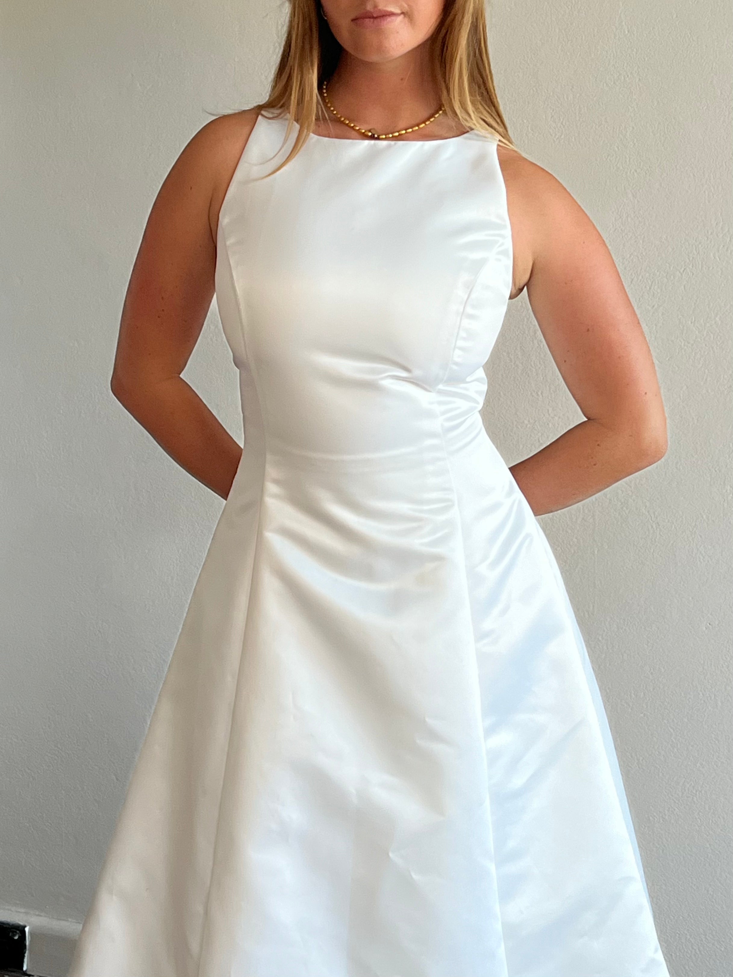 90s Jessica McClintock Satin Princess Dress
