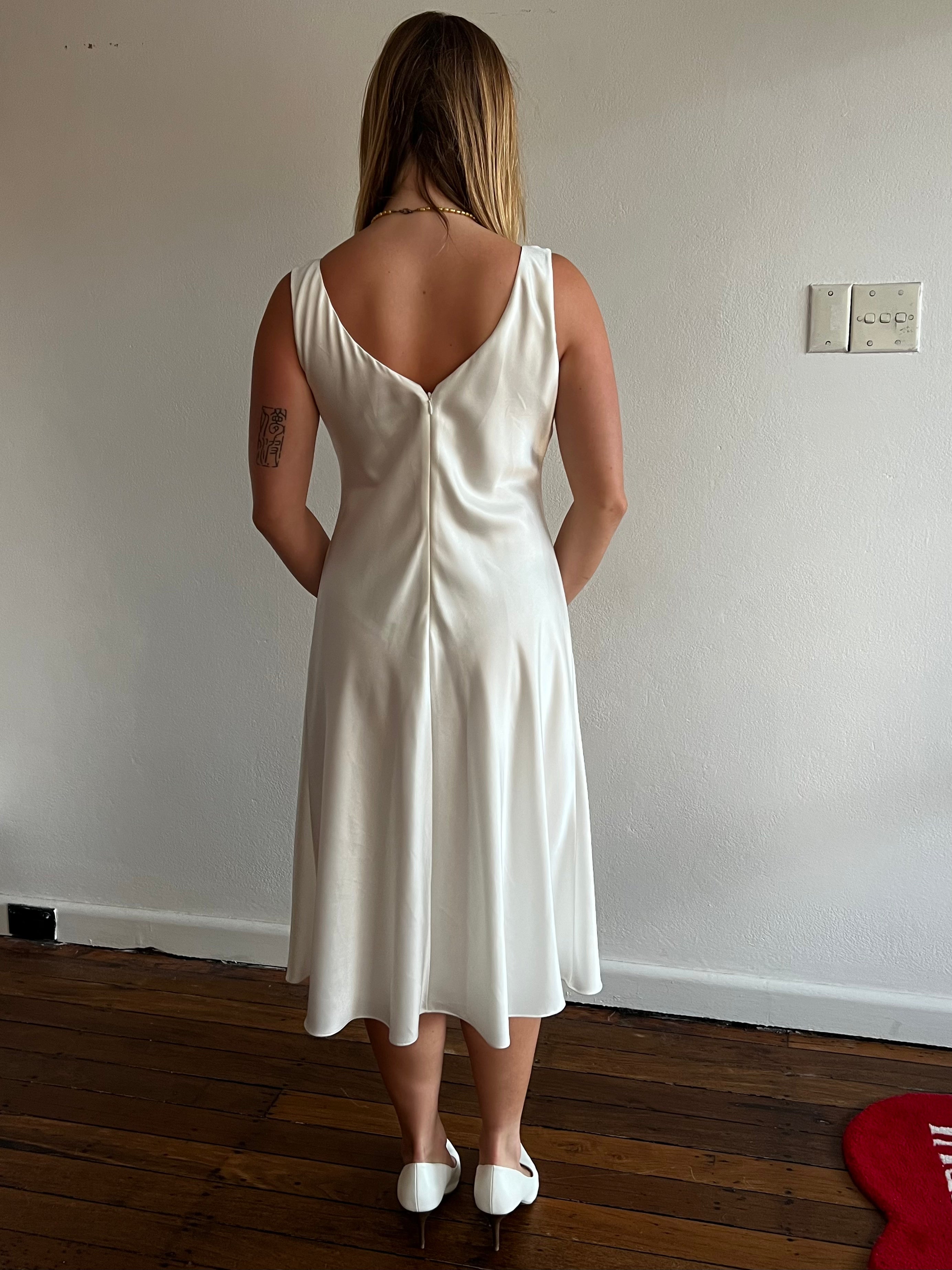90s Simona Satin Empress Slip