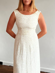 70s Beaded Embroidery Shift Dress