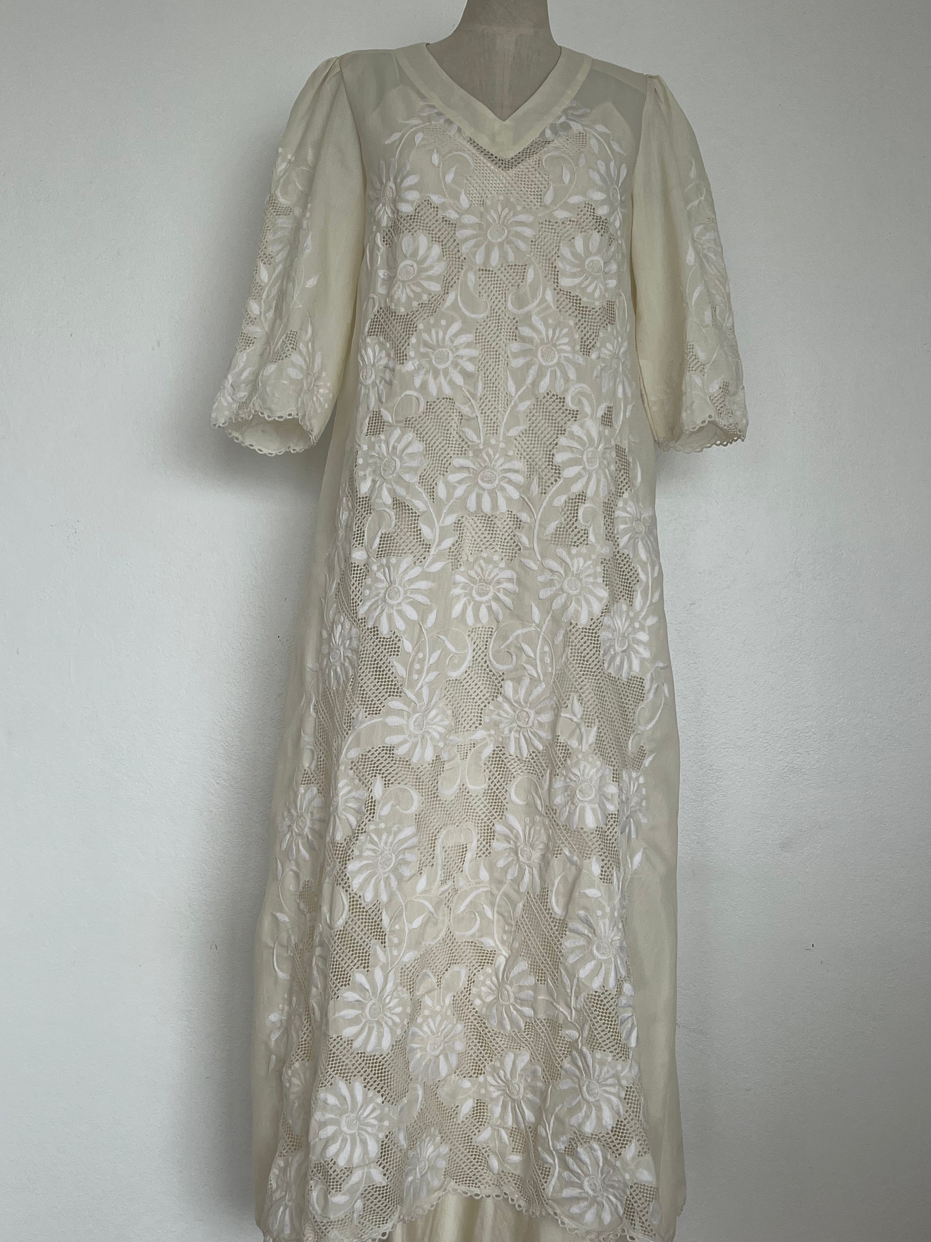 1970s Mexican Embroidered Dress