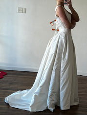 90s Romantic Jean Fox Corset Dress