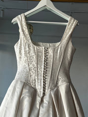 90s Romantic Jean Fox Corset Dress