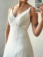2000s Chiffon Beaded Empress Dress