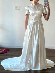 20s Liquid Silk Inverted Basque Waist Dress