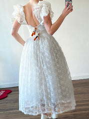 80s Gunne Sax Lace Midi