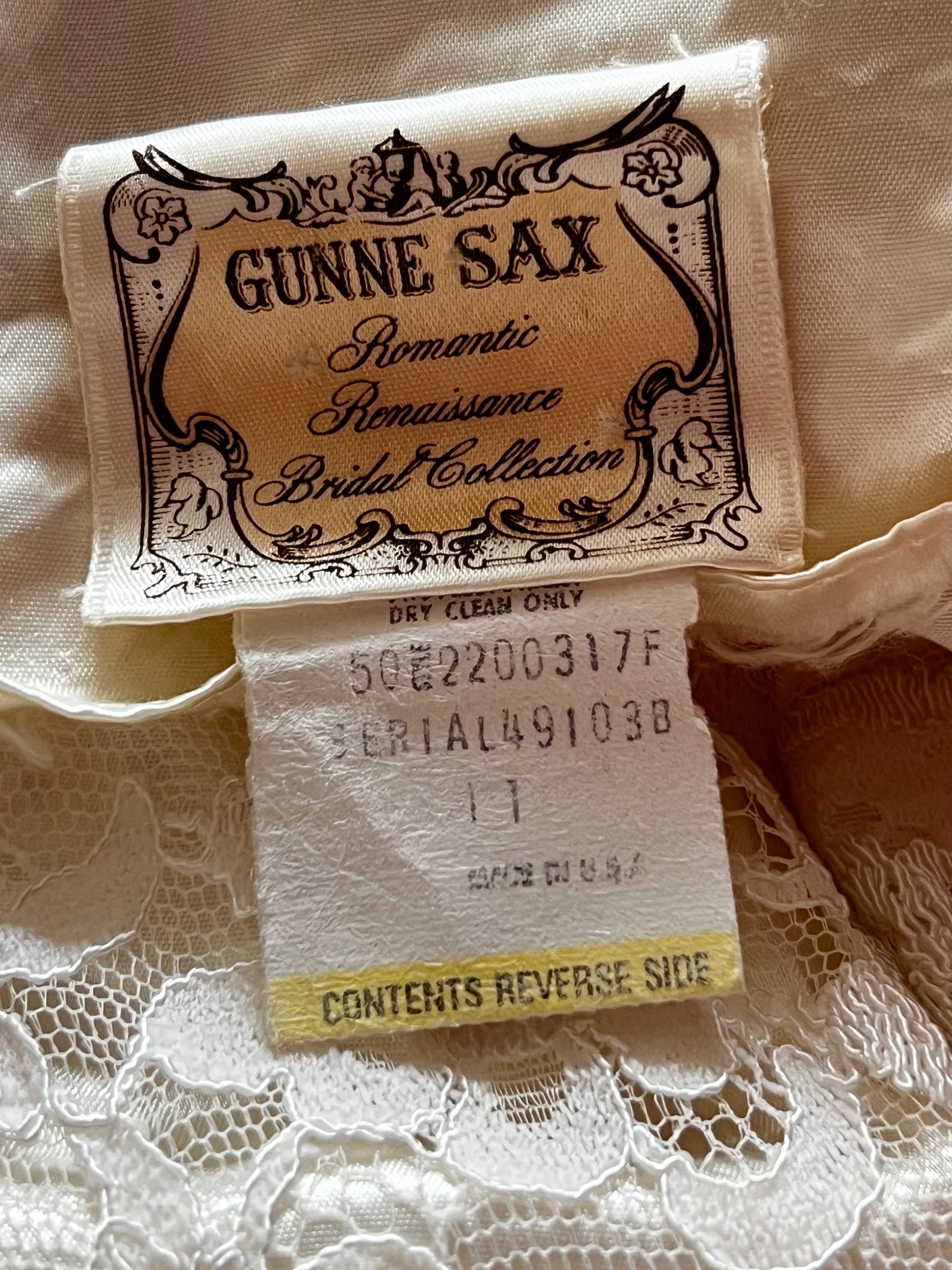 70s Gunne Sax Satin and Lace Empress dress