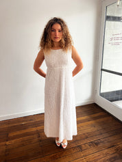 60s Lace Ruffle Shift Dress