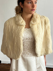 50s Real Fur Shrug