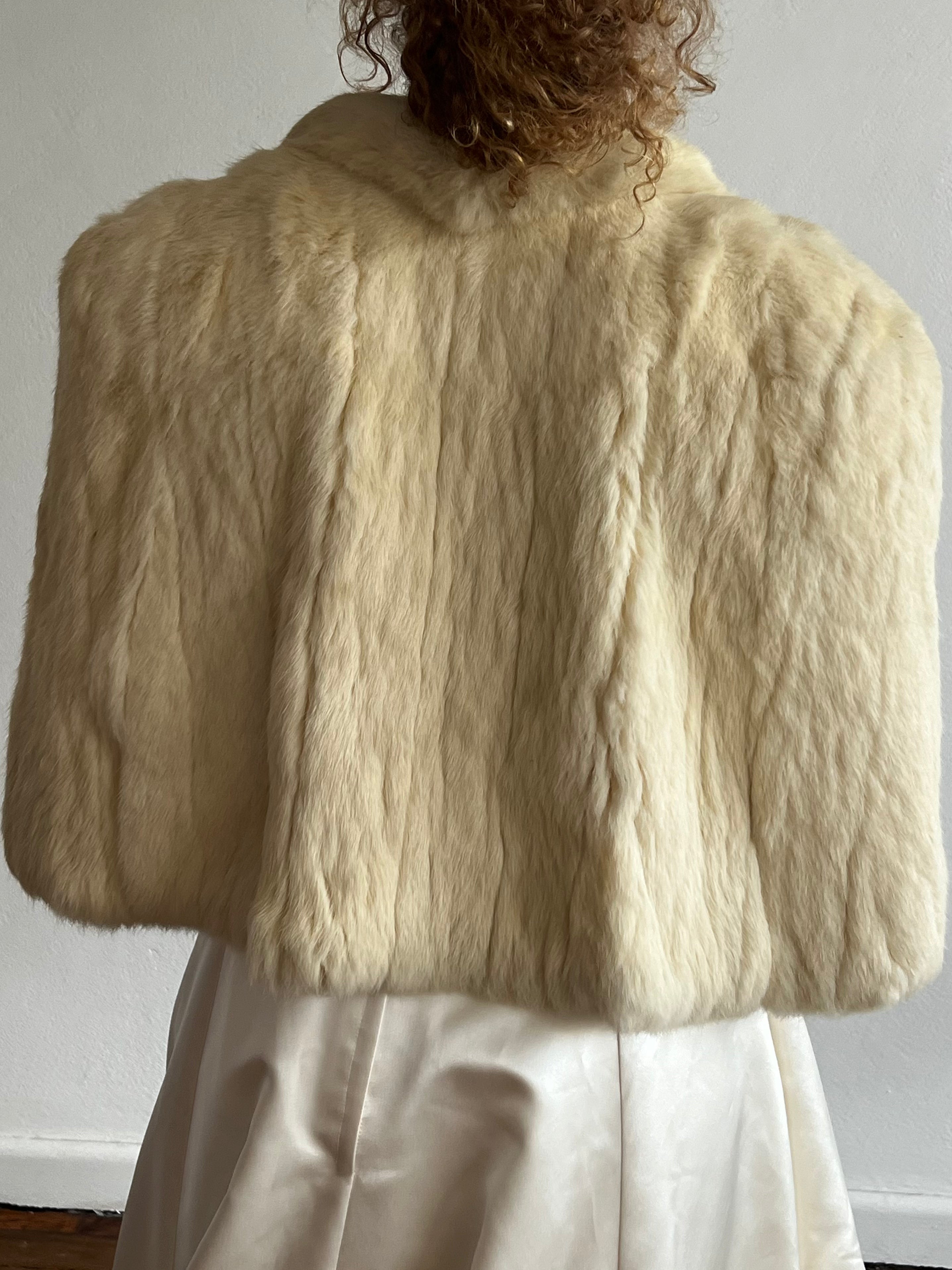 50s Real Fur Shrug