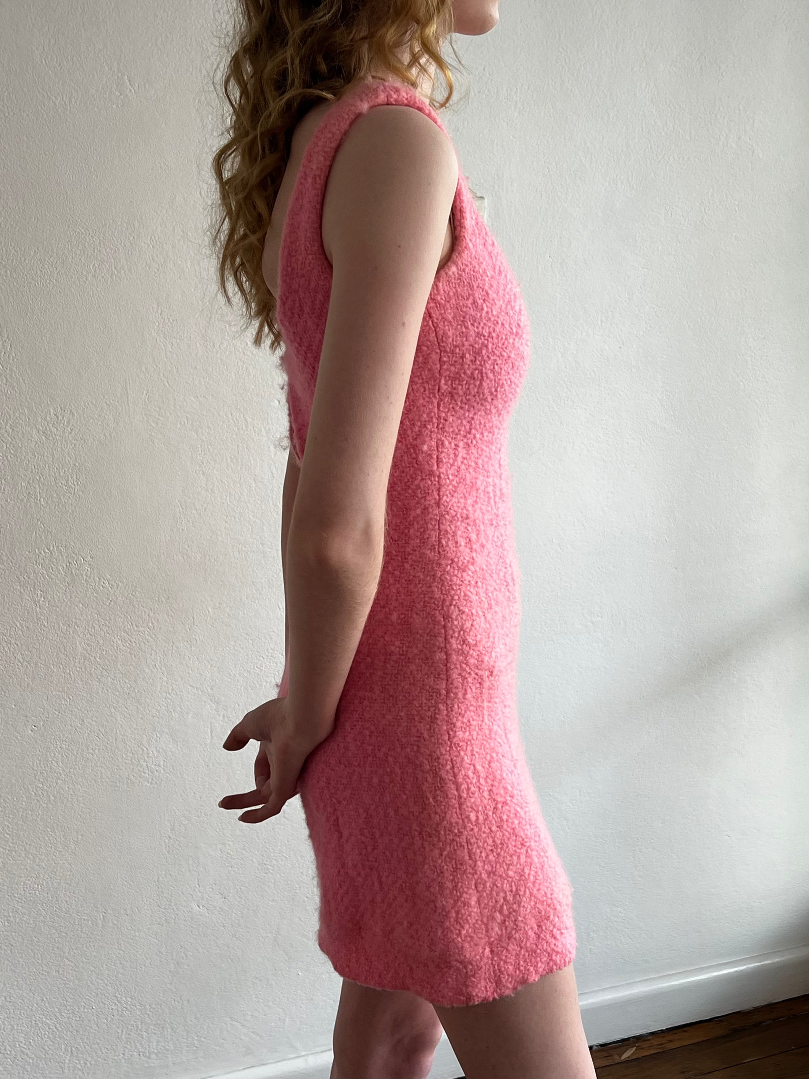 80s Pink Wool Christopher Graf Mini
