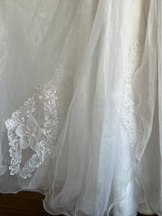 90s Lace Bodice Organza Skirt dress