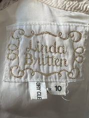 80s Does 1800s Lace Detail Prairie Dress