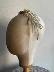 40s Wax Flower and Pearl Headband