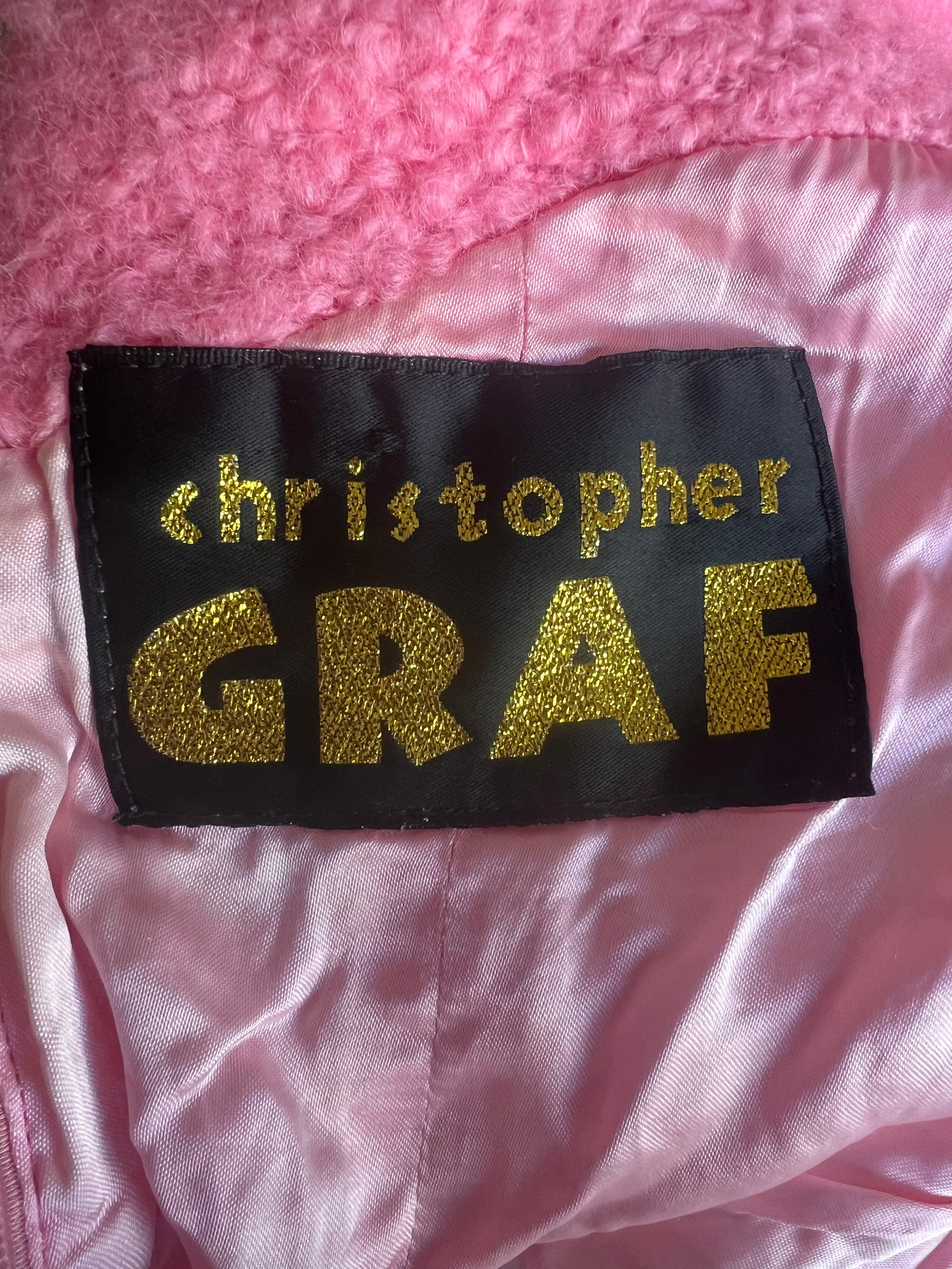 80s Pink Wool Christopher Graf Mini