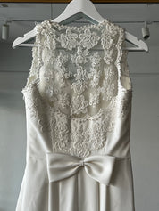 90s Bead Lace Sweetheart Halter Princess Dress