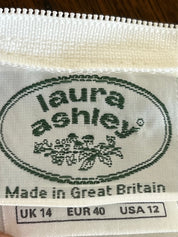 80s Vintage Laura Ashley Cotton Wedding Dress