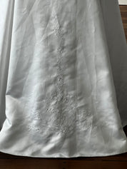 90s Embroidered Satin Corset Dress