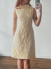 60s Alençon Lace Shift Mini
