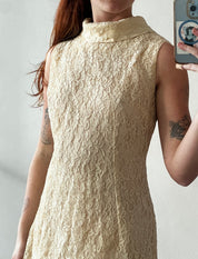 60s Alençon Lace Shift Mini