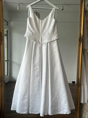90s Embroidered Satin Corset Dress