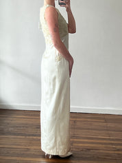 Dead-stock 90s Beaded Empire Column Dress