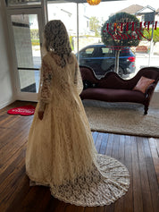 70s Lace Hooded Cape