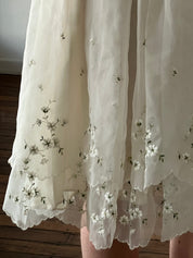 50s Embroidered Blossom Tiered Mini