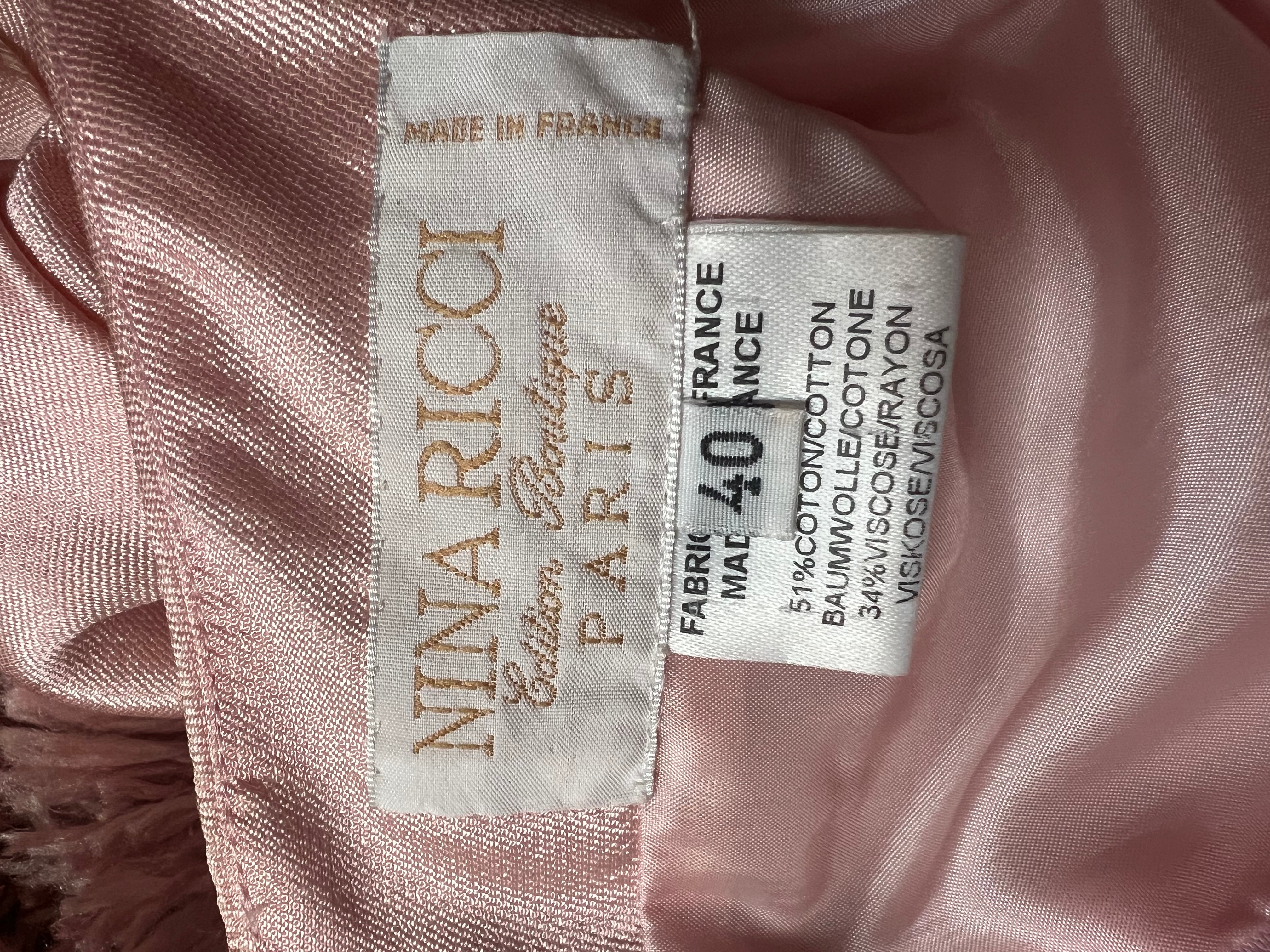 90s Nina Ricci Pink Pannier Mini