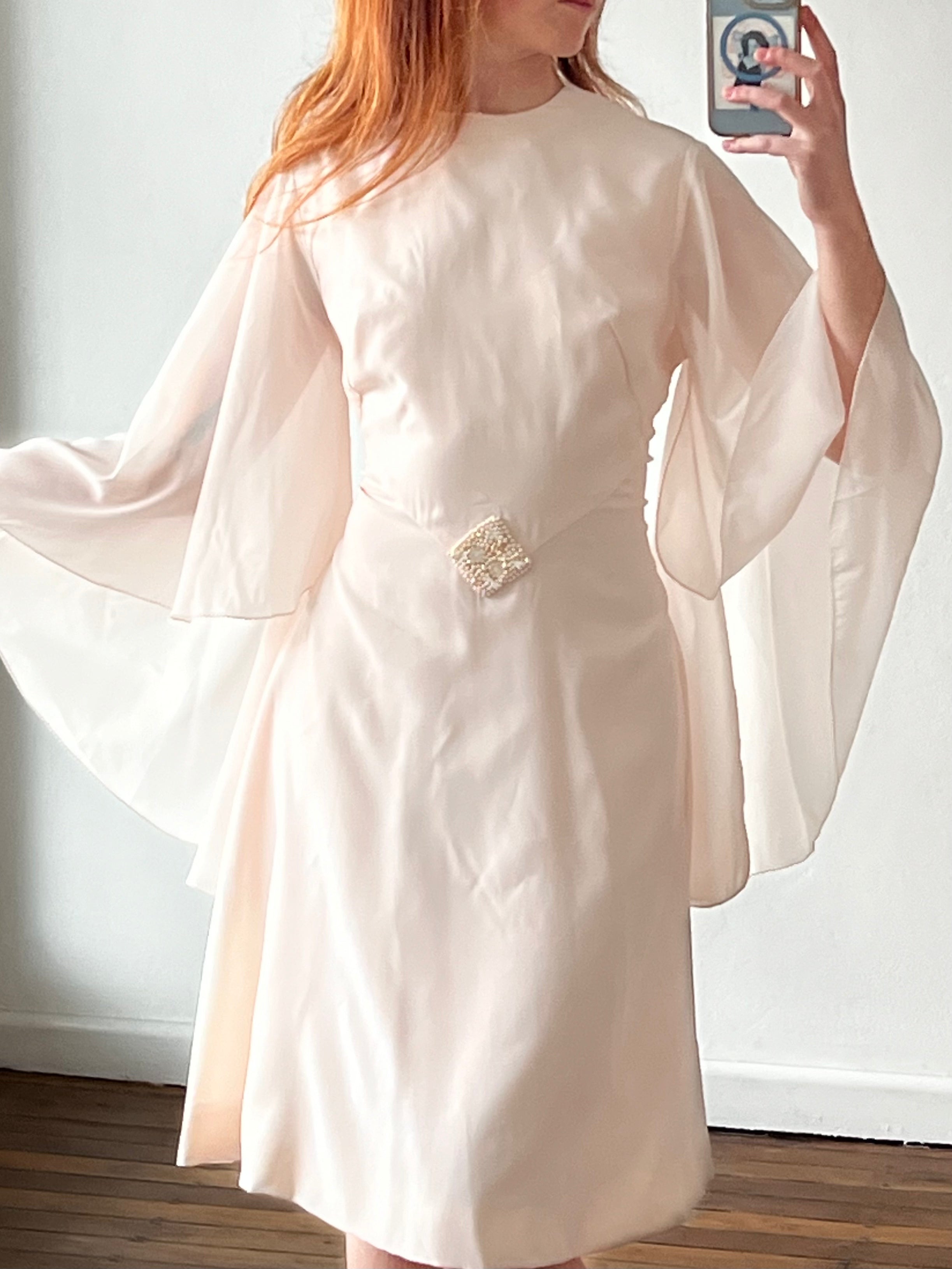 70s does 20s Bell Sleeve Midi